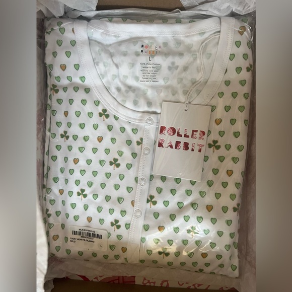 Roller Rabbit Shamrock St Patrick’s Day Pajamas - Exclusive - Picture 2 of 7